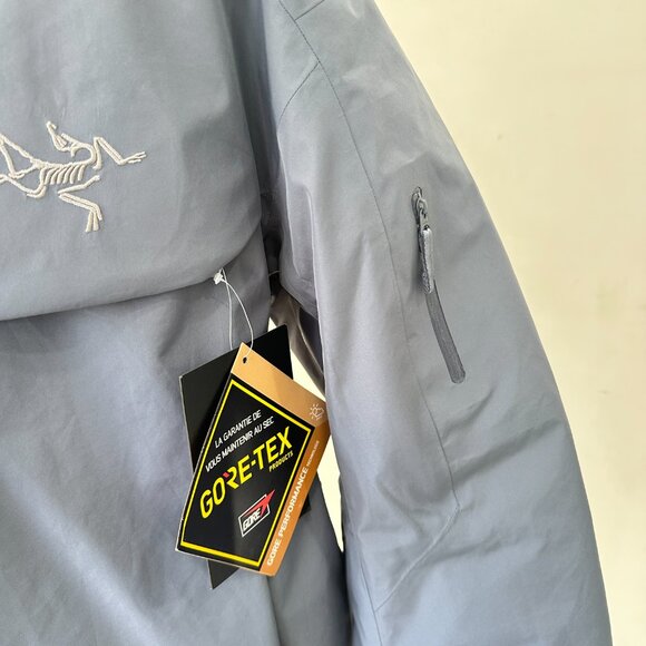 Men's Goose Down Arcteryx Logo Waterproof Warm Hooded Ski Puffer Jacket - Picture 3 of 15